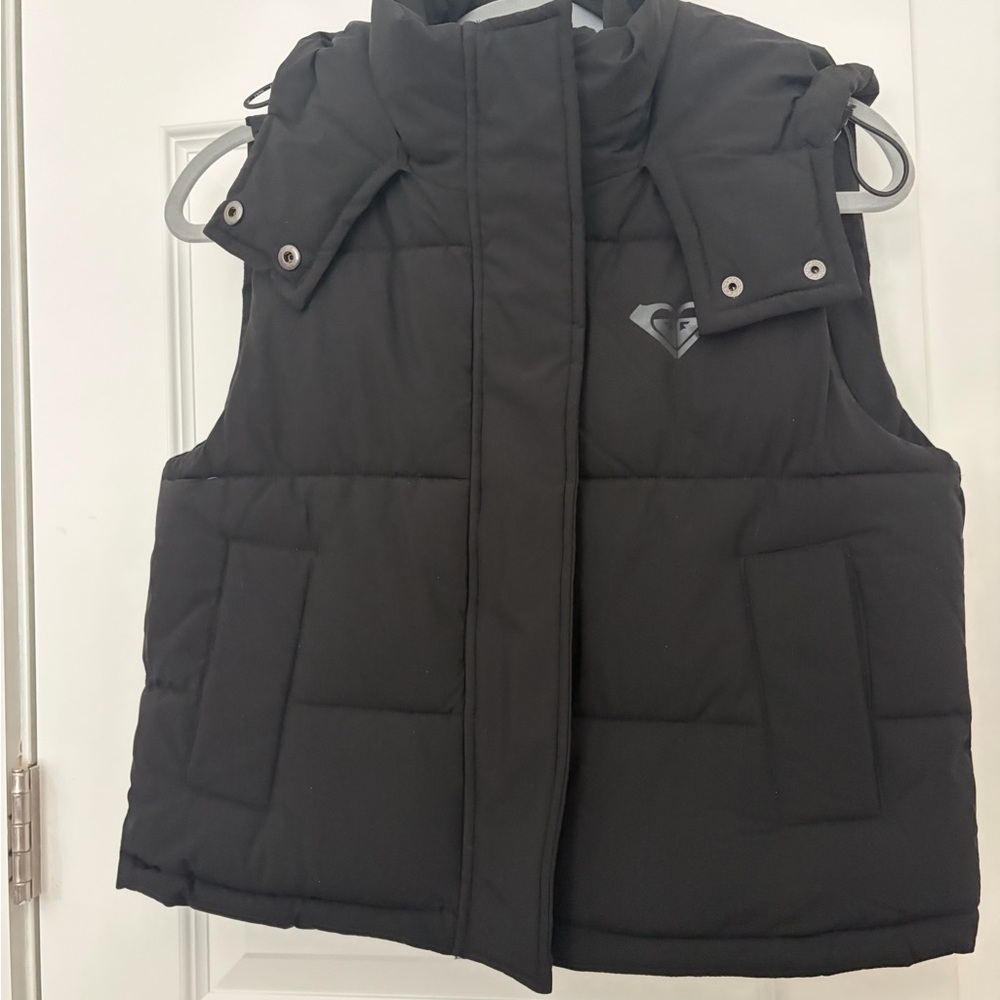 Roxy Black Quilted Vest